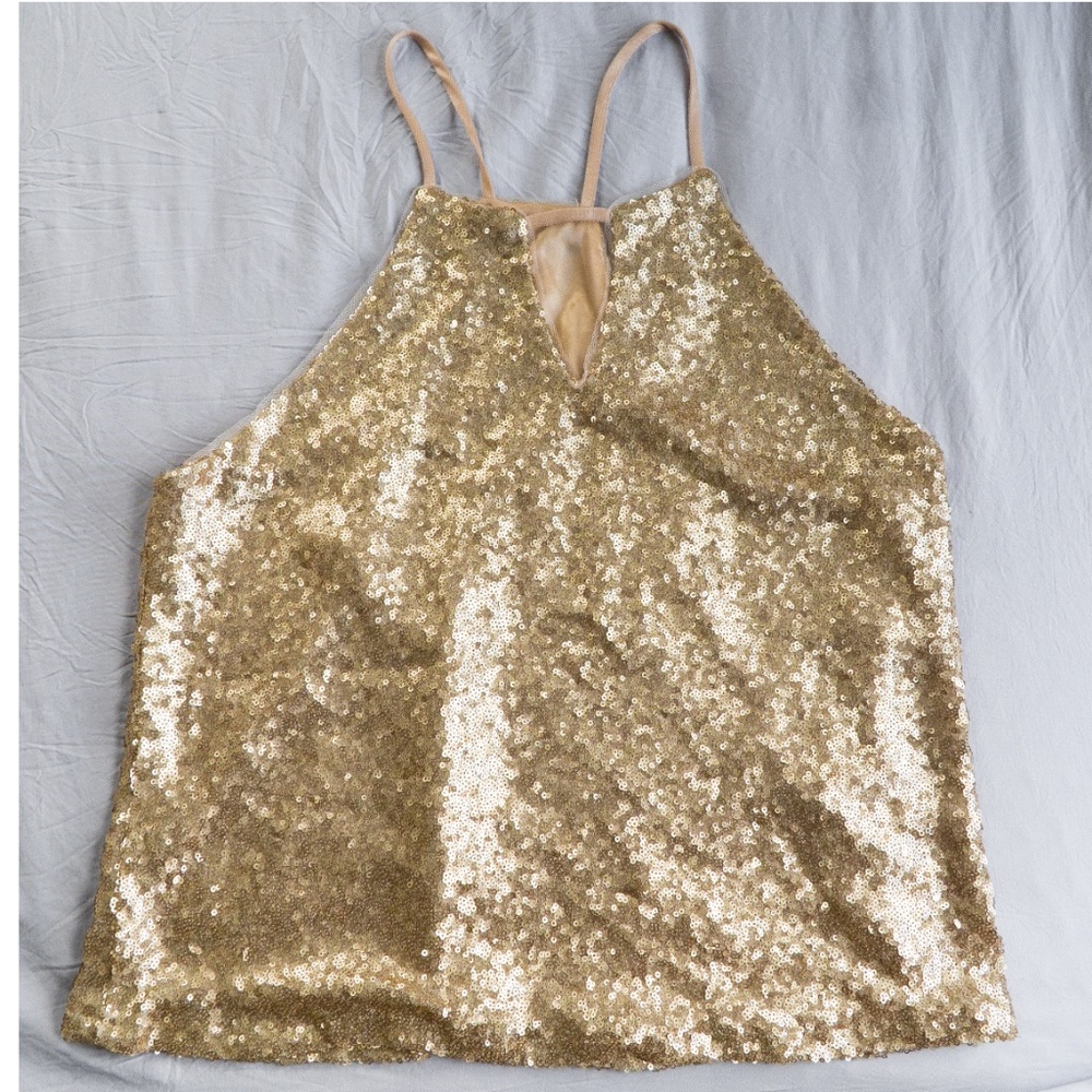 Sequins Gold Shirt